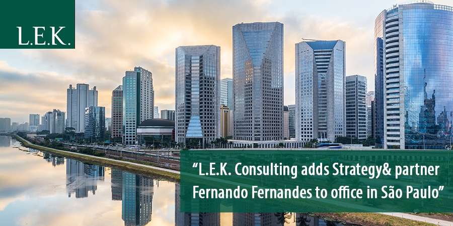 L.E.K. Consulting hires Strategy& partner Fernando Fernandes
