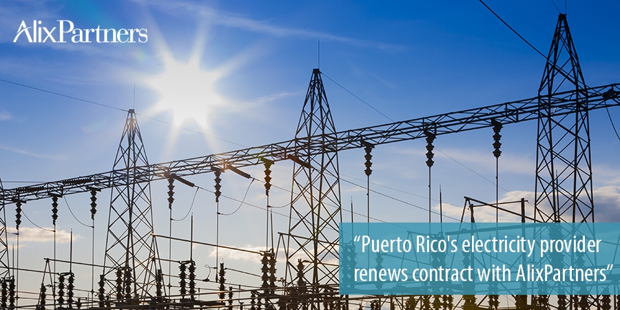 Electricity provider Prepa renews contract with AlixPartners
