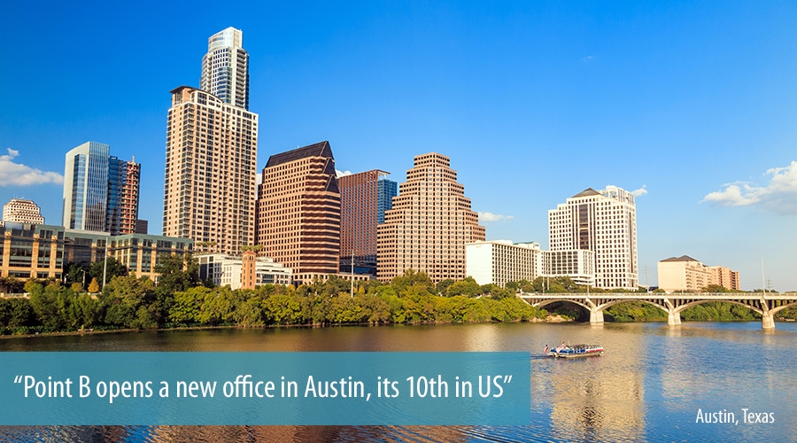 Point B opens new office in Austin, Texas, its 10th in US
