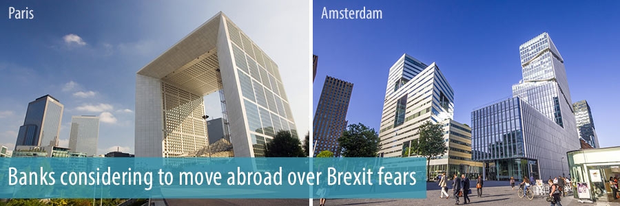 Banks considering to move abroad over Brexit fears