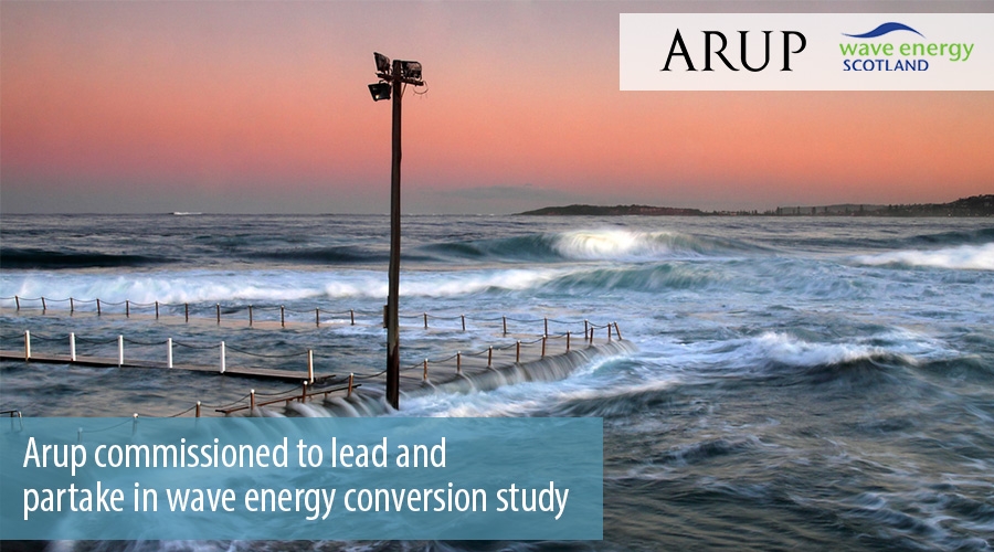 Arup commissioned to lead and partake in wave energy conversion study