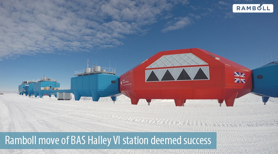 Ramboll move of BAS Halley VI station deemed success
