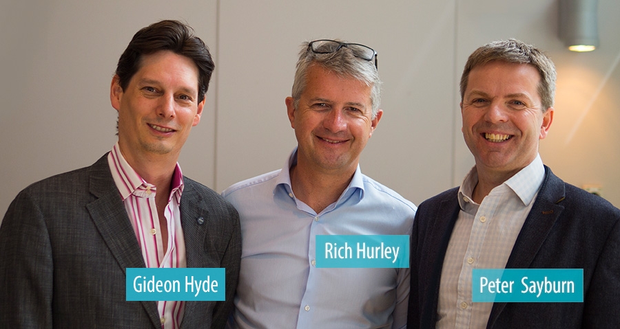 Gideon Hyde, Rich Hurley and Peter Sayburn