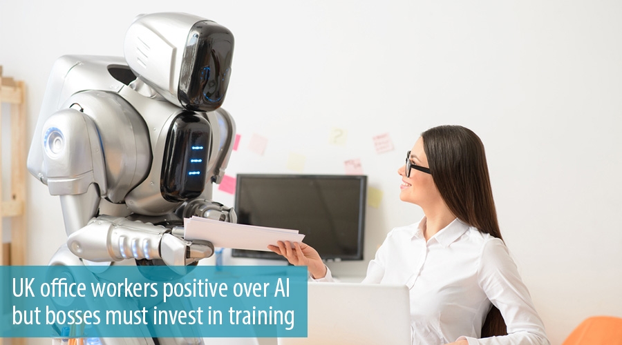UK office workers positive over AI but bosses must invest in training