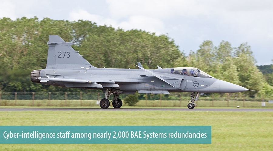 Cyber-intelligence staff among nearly 2,000 BAE Systems redundancies