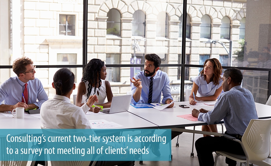 Two-tier system is not meeting all of clients needs