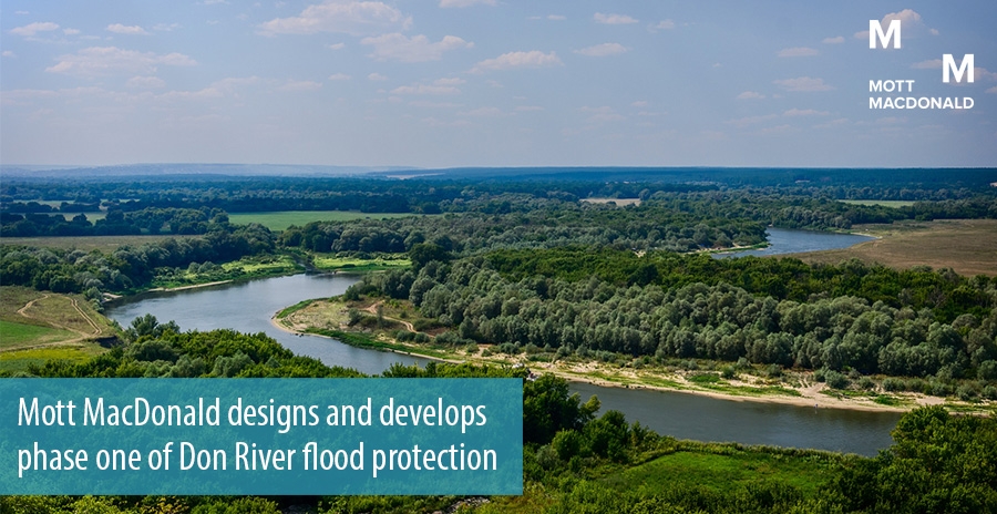 Mott MacDonald designs and develops phase one of Don River flood protection