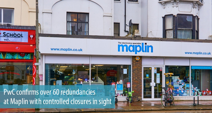 PwC confirms over 60 redundancies at Maplin with controlled closures in sight