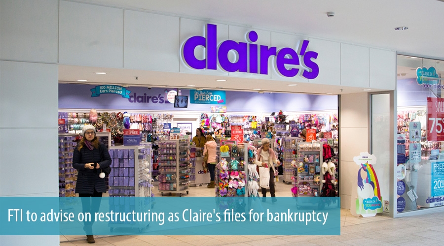 FTI to advise on restructuring as Claire's files for bankruptcy