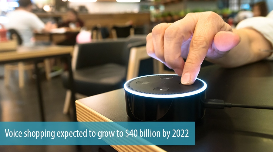 Voice shopping expected to grow to $40 billion by 2022