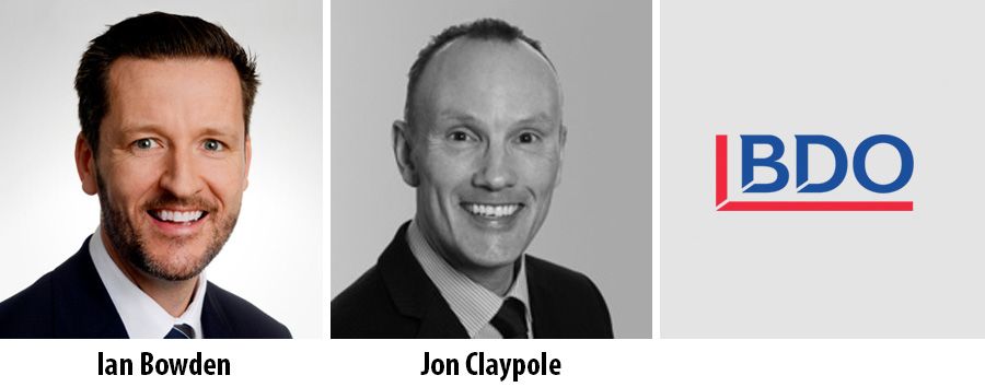 Ian Bowden and Jon Claypole - BDO