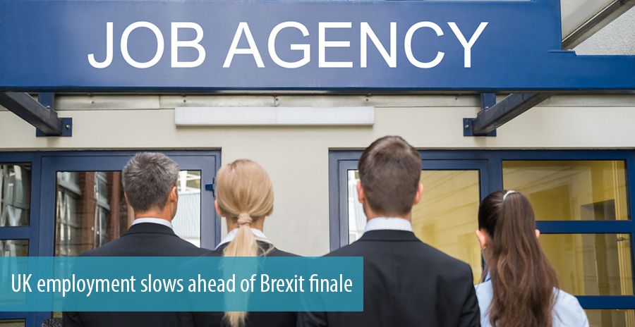 UK employment slows ahead of Brexit finale
