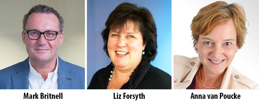Mark Britnell, Liz Forsyth and Anna van Poucke