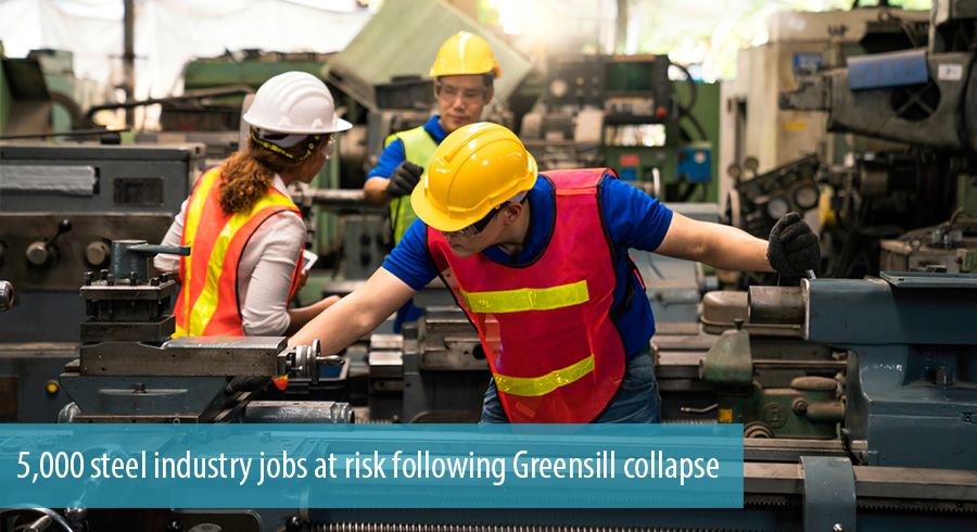 5,000 steel industry jobs at risk following Greensill collapse