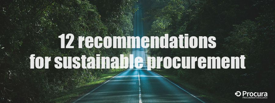 12 recommendations for sustainable procurement
