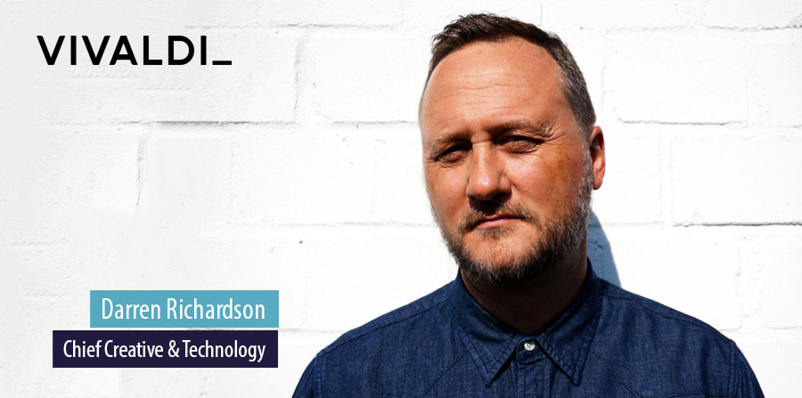 Darren Richardson joins Vivaldi as chief creative & technology