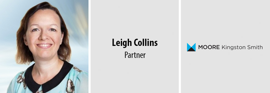 Leigh Collins, Partner, Moore Kingston Smith