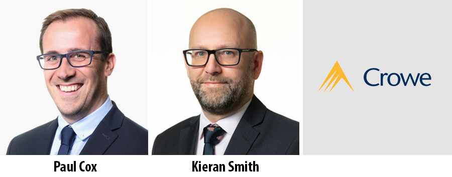 Paul Cox and Kieran Smith made partners at Crowe UK