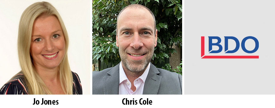 Jo Jones and Chris Col join BDO audit team Jo Jones and Chris Col join BDO audit team