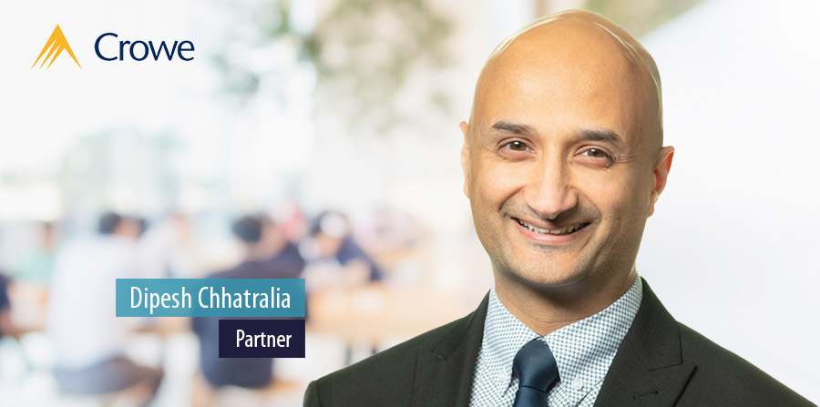 Dipesh Chhatralia becomes partner in Crowe non-profit team