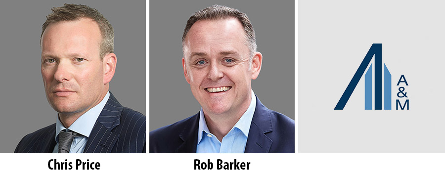 Chris Price and Rob Barker join A&M as managing director