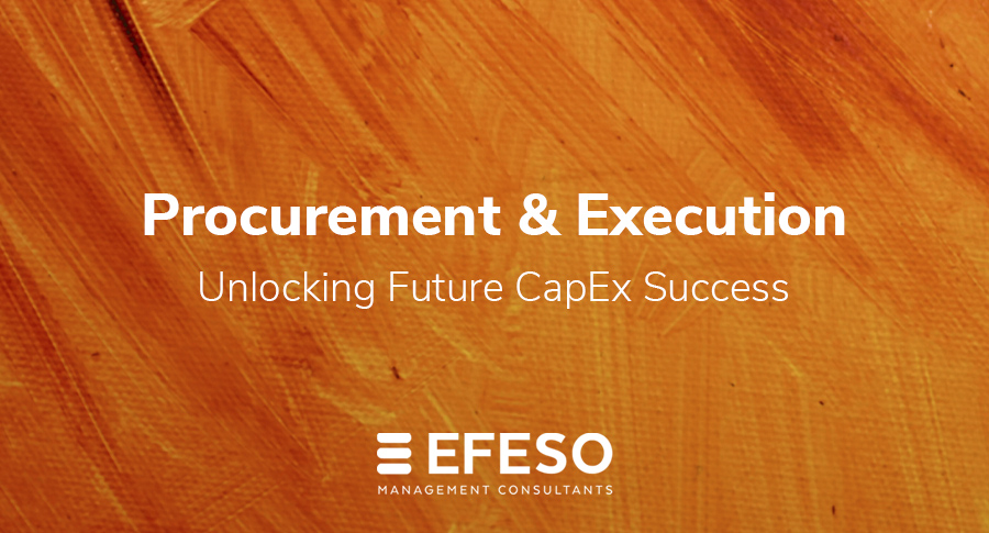 Businesses see procurement and execution as key to future capital expenditure success