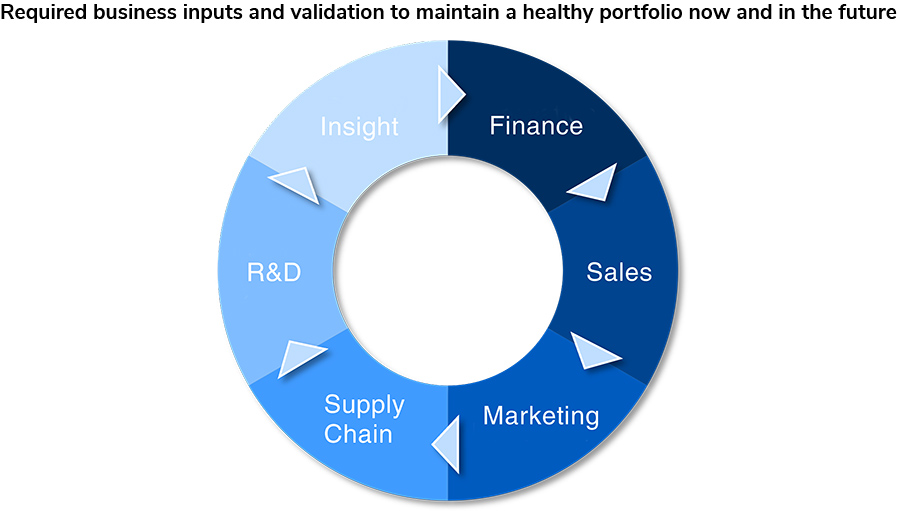Required business inputs and validation to maintain a healthy portfolio now and in the future Required business inputs and validation to maintain a healthy portfolio now and in the future