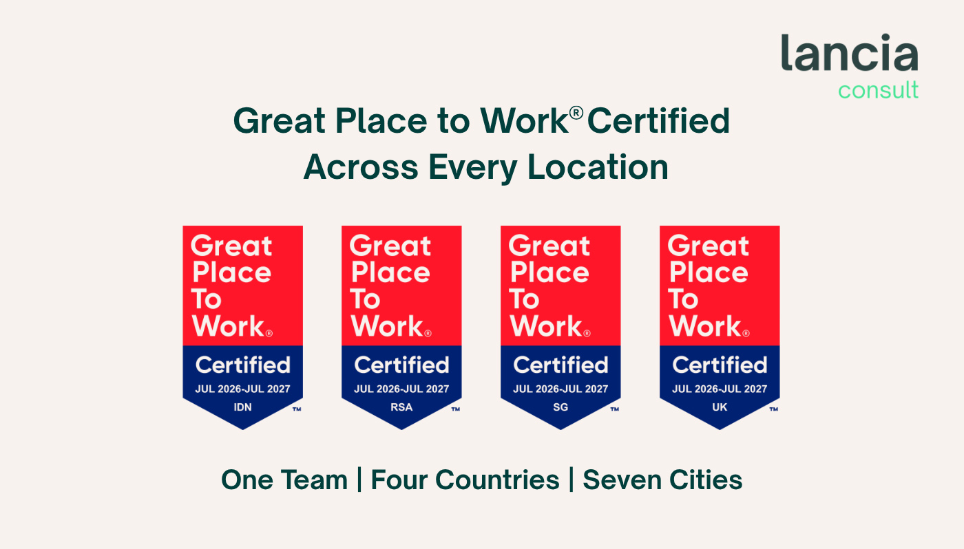 Lancia Consult named Great Place to Work in UK, Singapore, Indonesia and South Africa