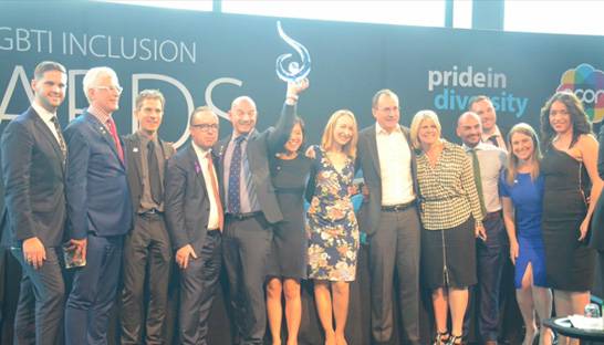 EY named Australia’s most inclusive workplace at the Pride in Diversity awards