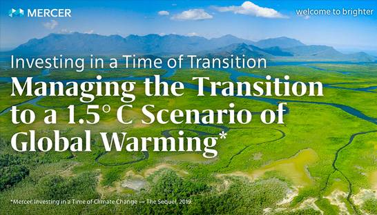 Mercer launches climate change solution for institutional investors