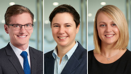 David McVeigh, Gemma Lynam and Tali Mackay partner at BDO