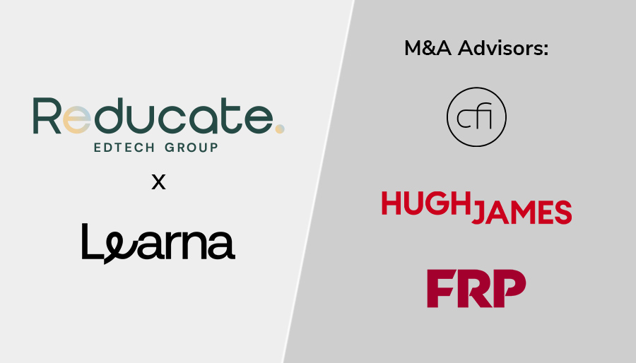 M&A advisors support Learna’s acquisition by Reducate