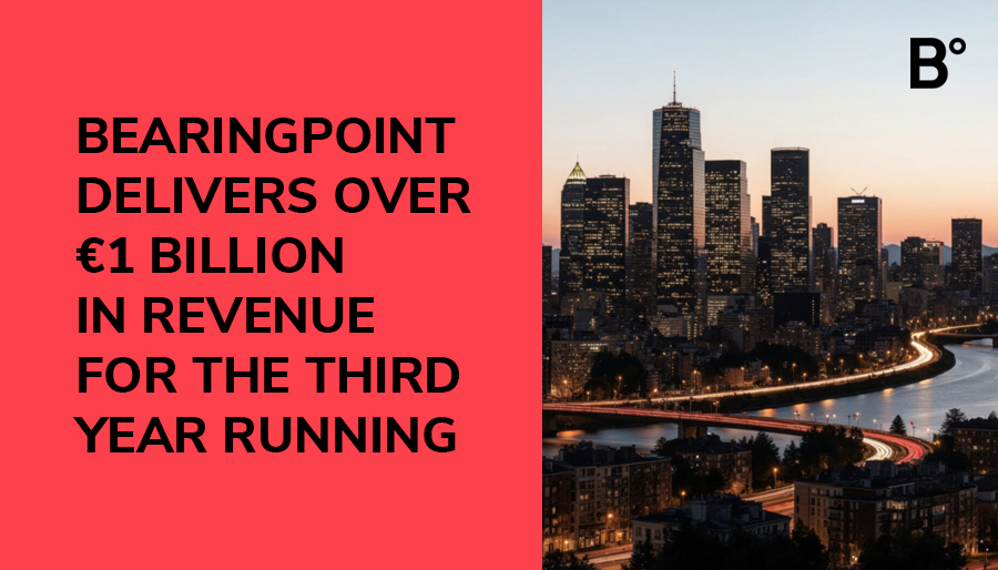 BearingPoint delivers over €1 billion in revenue for the third year running