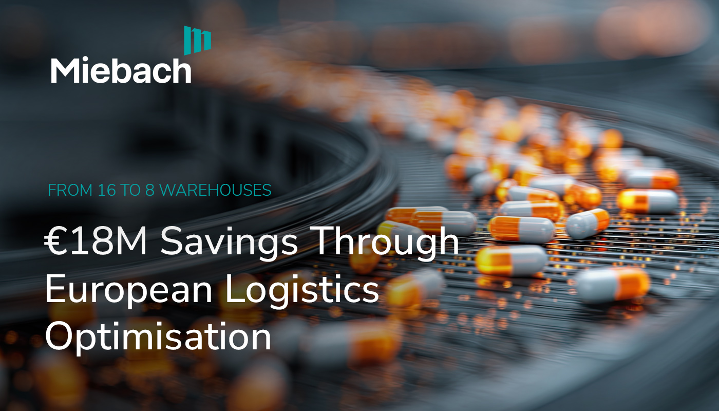 Miebach helps pharma firm realise key savings by optimising European logistics network