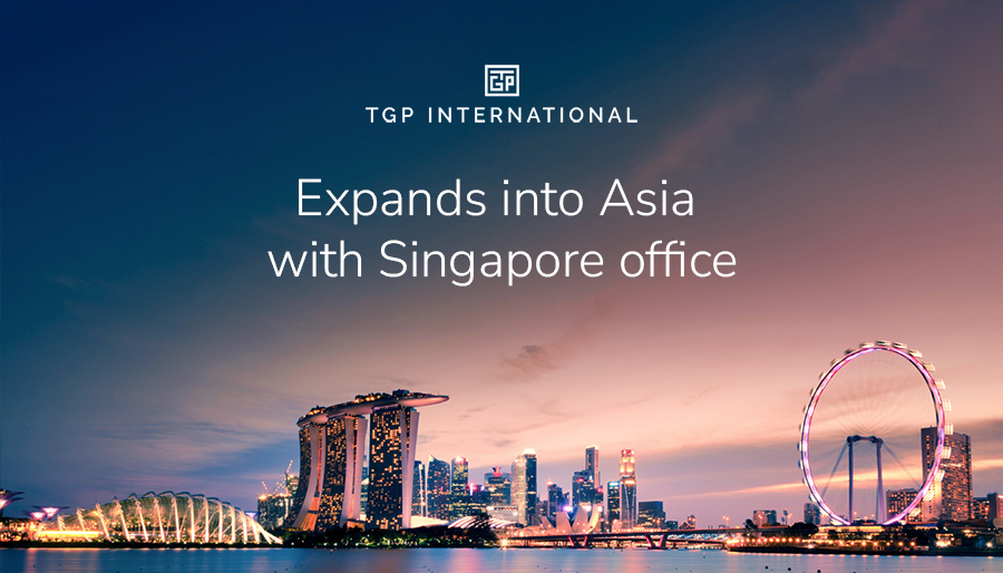 TGP International expands into Asia with new Singapore office