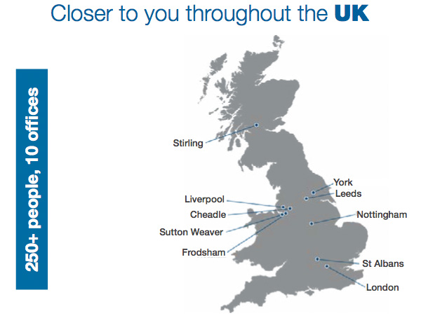 Closer to you throughout the UK