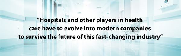 Hospitals evolve into modern companies